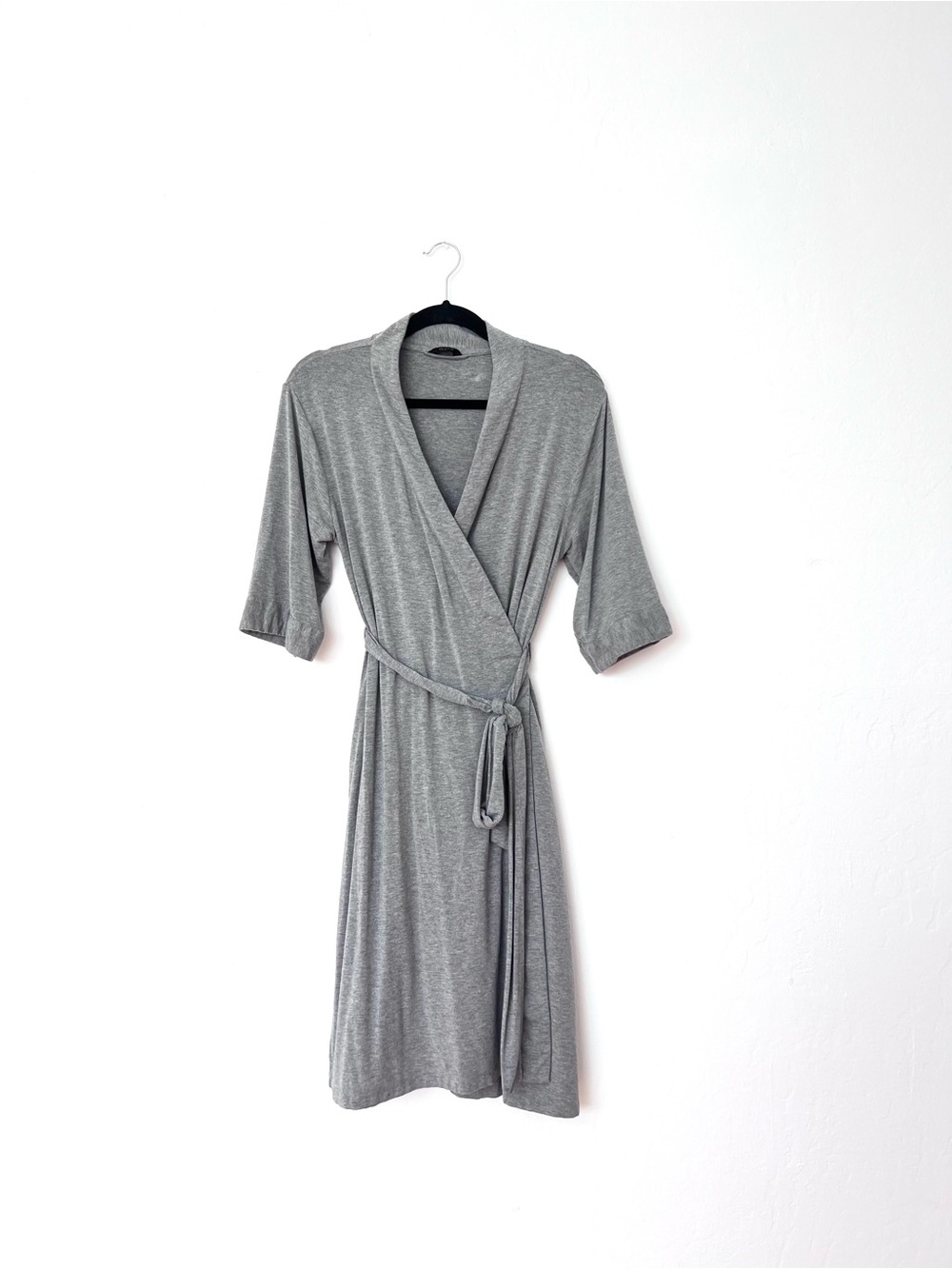 Quince Heather Gray Bamboo Robe Medium
